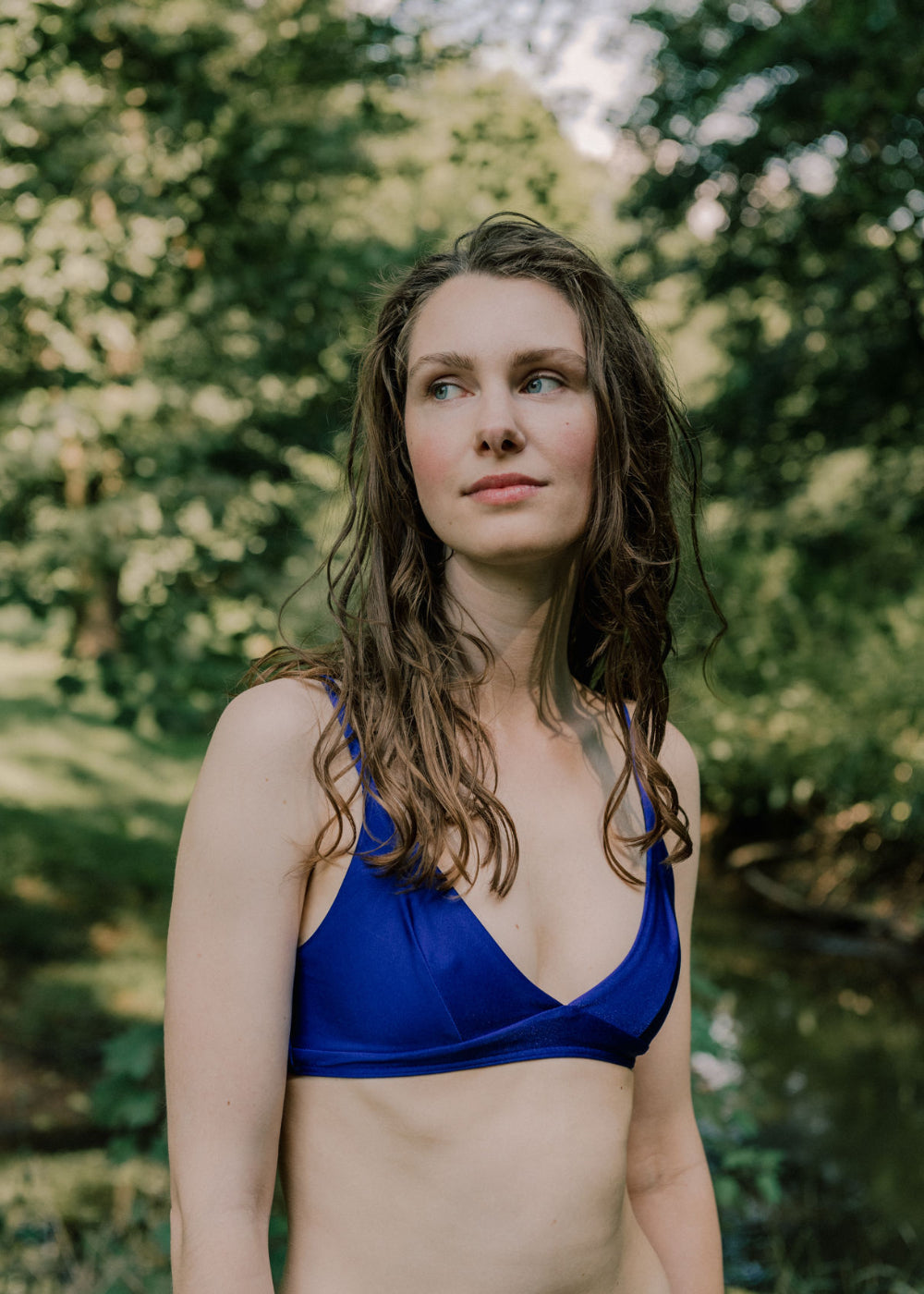 Plavkový top Donna Deep Blue