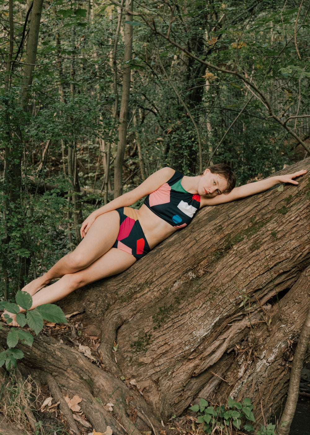 Bikini Bottom Donna High Waist Fuchsia