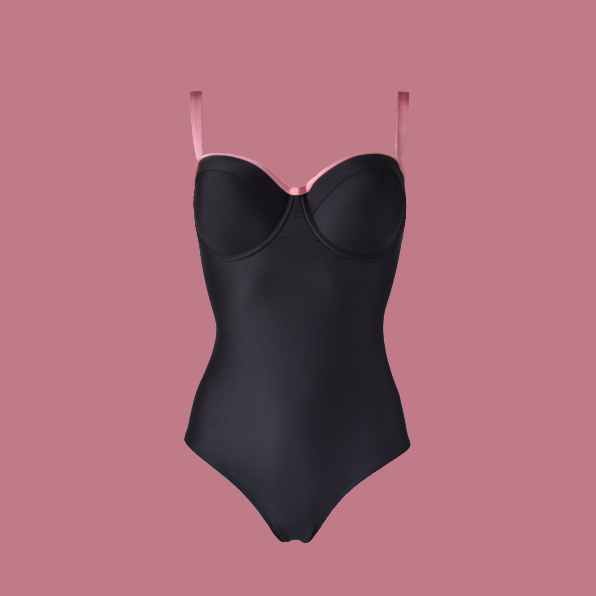 Jednodílné plavky s košíčky Deluxe Eco