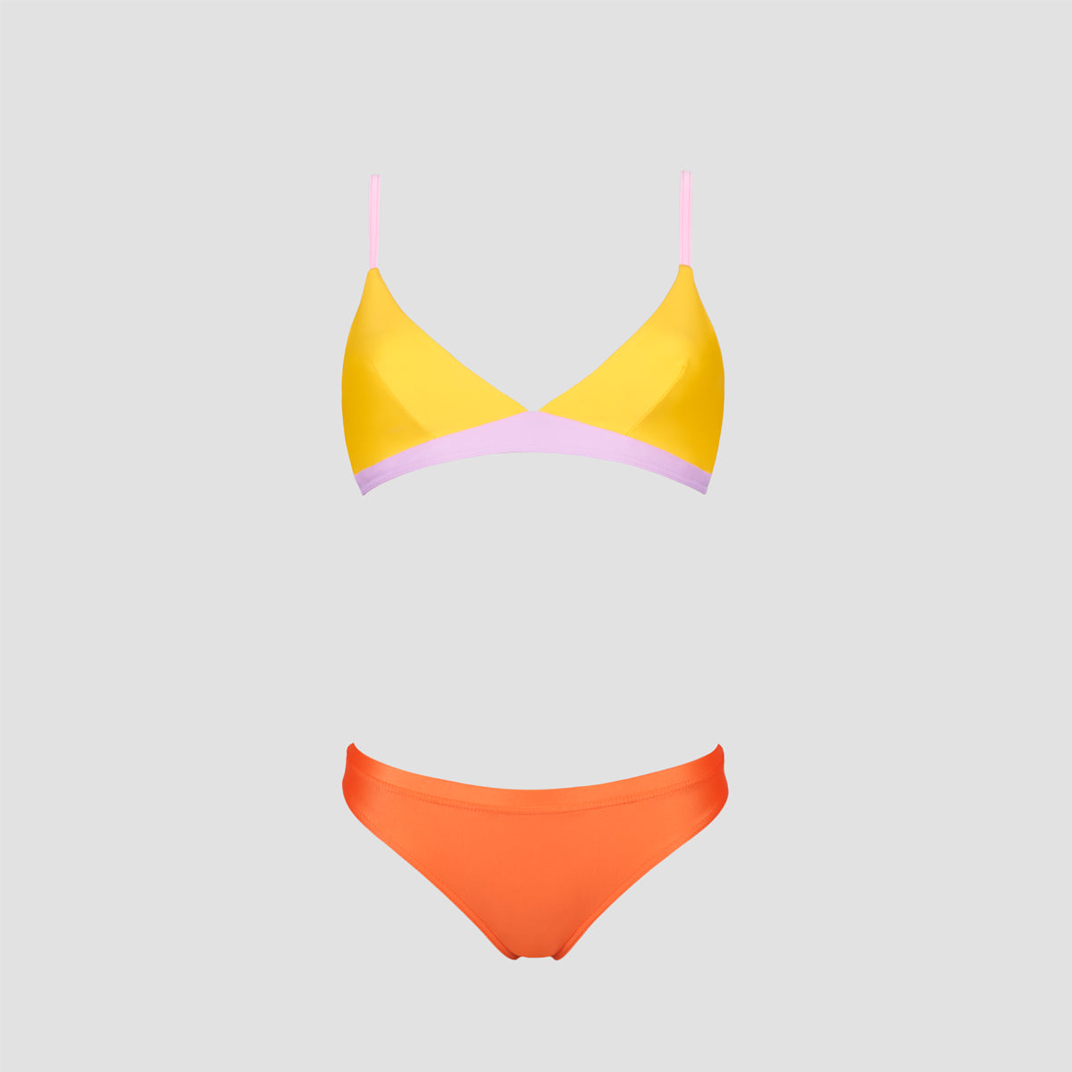 Dvoudílné plavky Donna v barvách zapadajícího slunce podtrhnou vaši ženskost a přirozenou krásu.