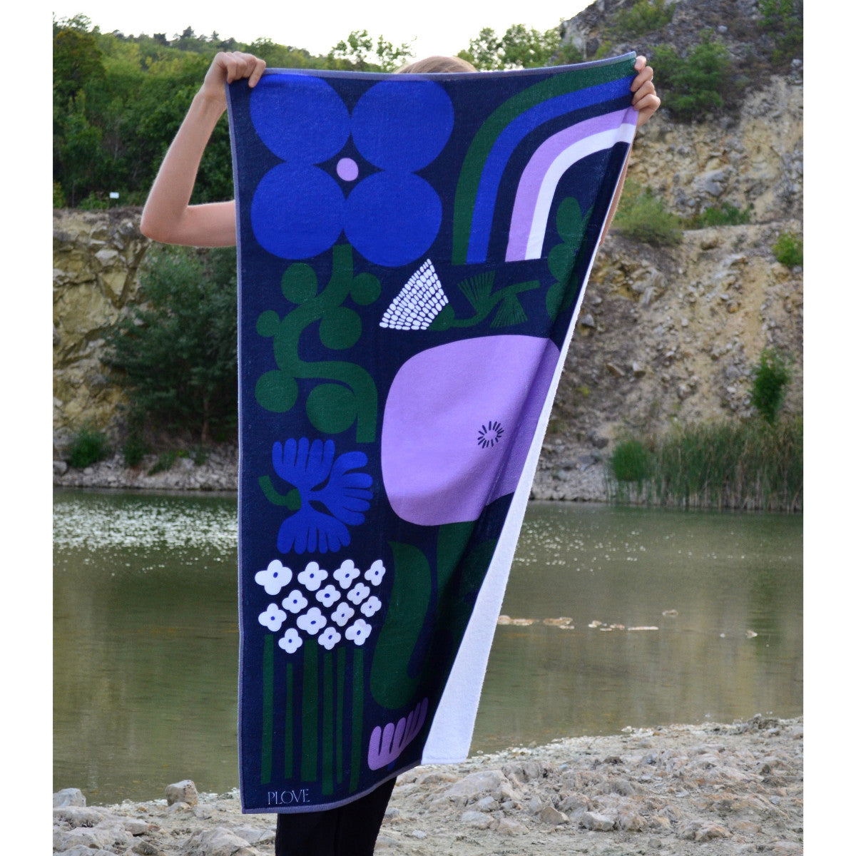 Ručník Flora Dark Blue