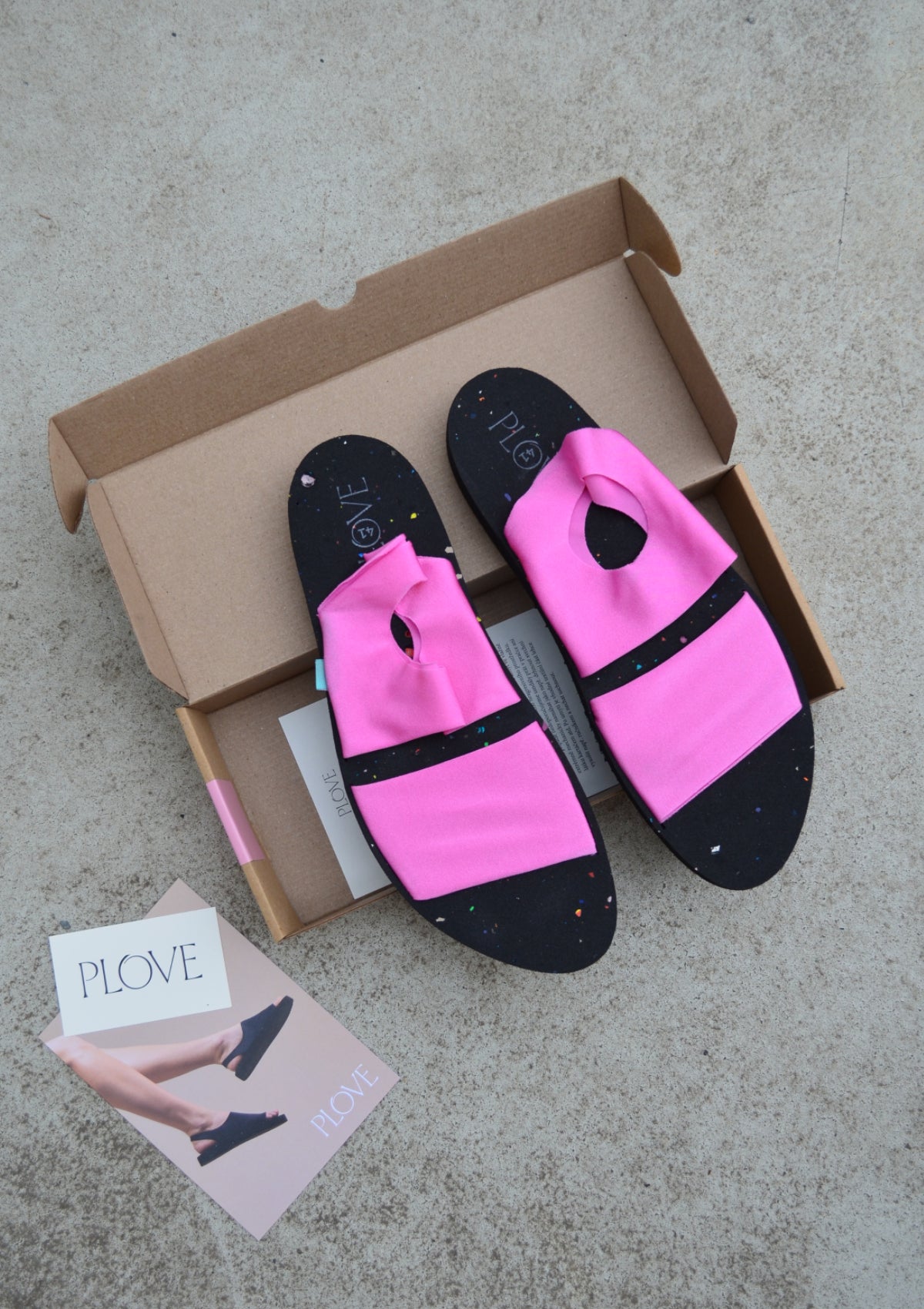 Two-piece sandals Plove Light Pink