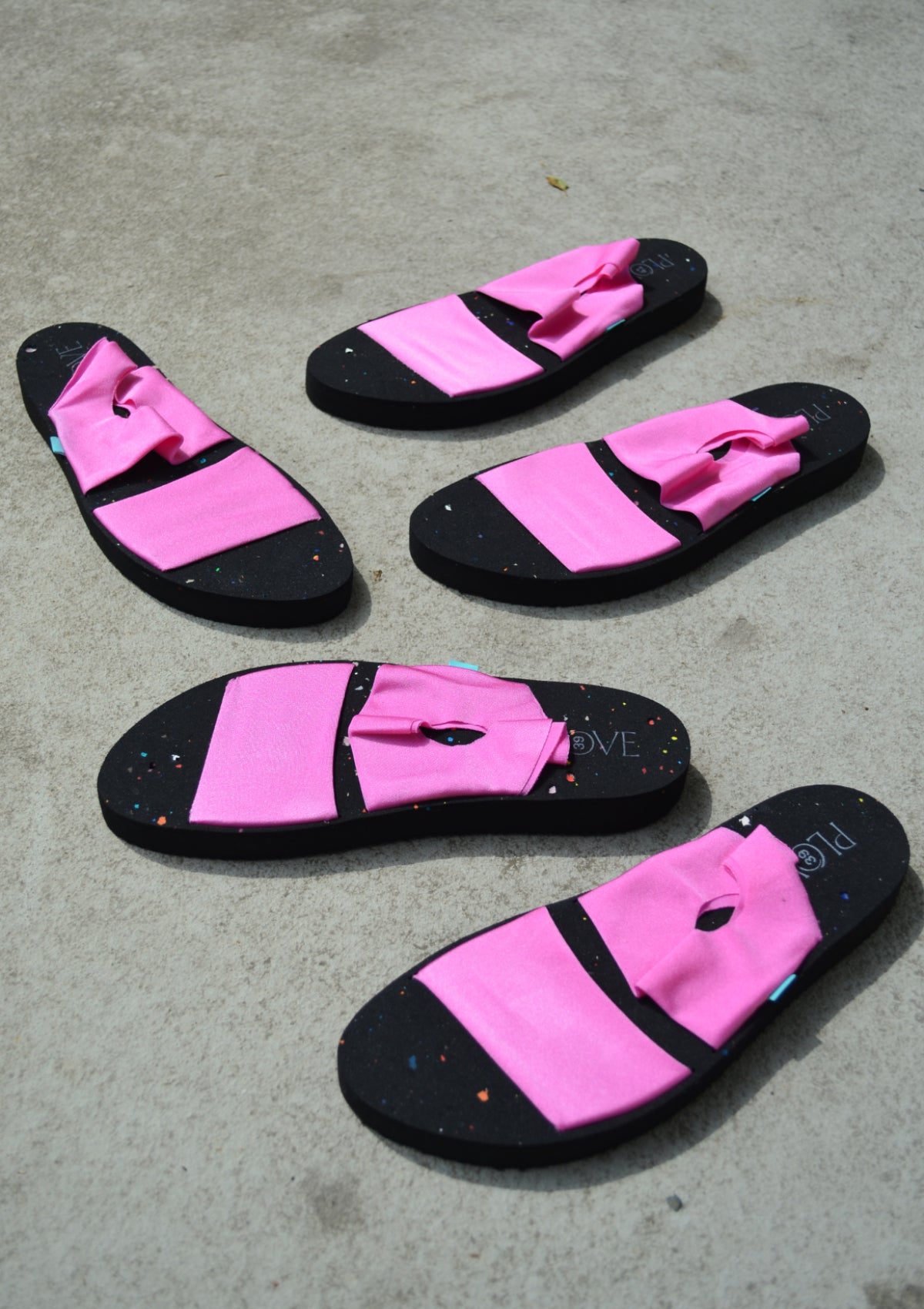 Two-piece sandals Plove Light Pink