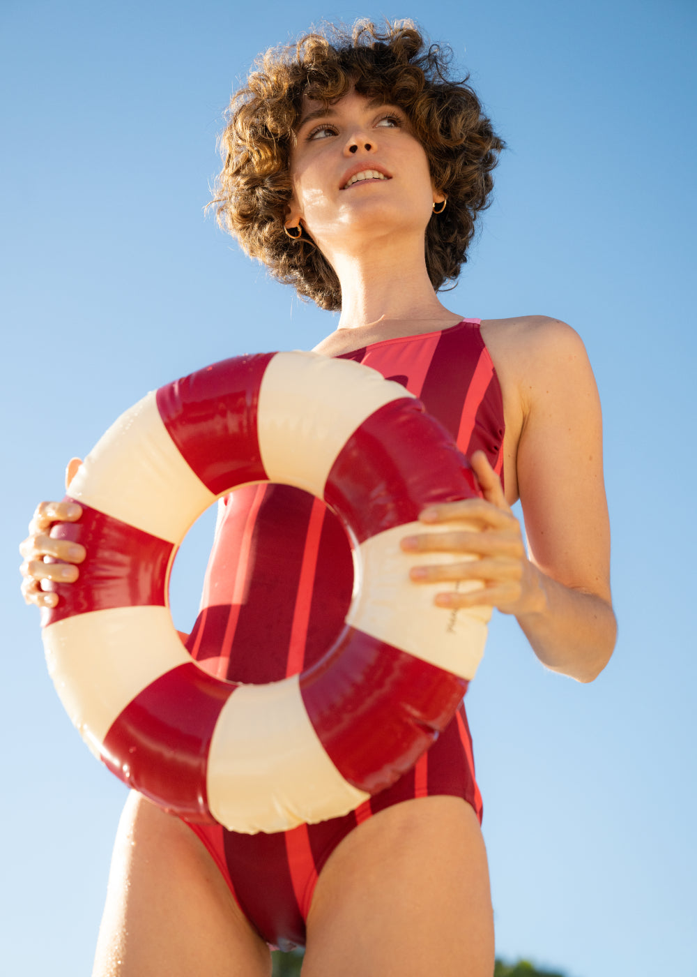 One-Piece Swimsuit Coral