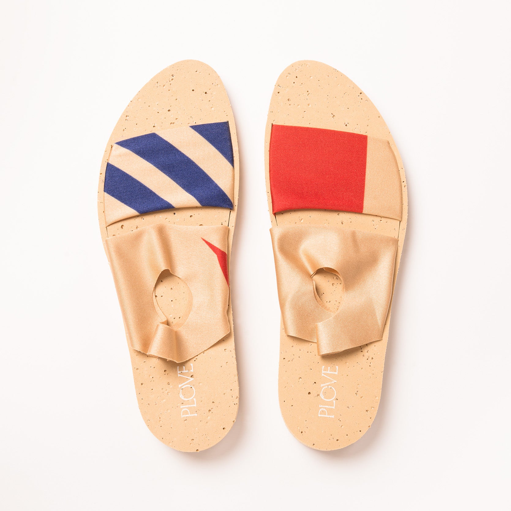 Sandals Red and Blue two-piece