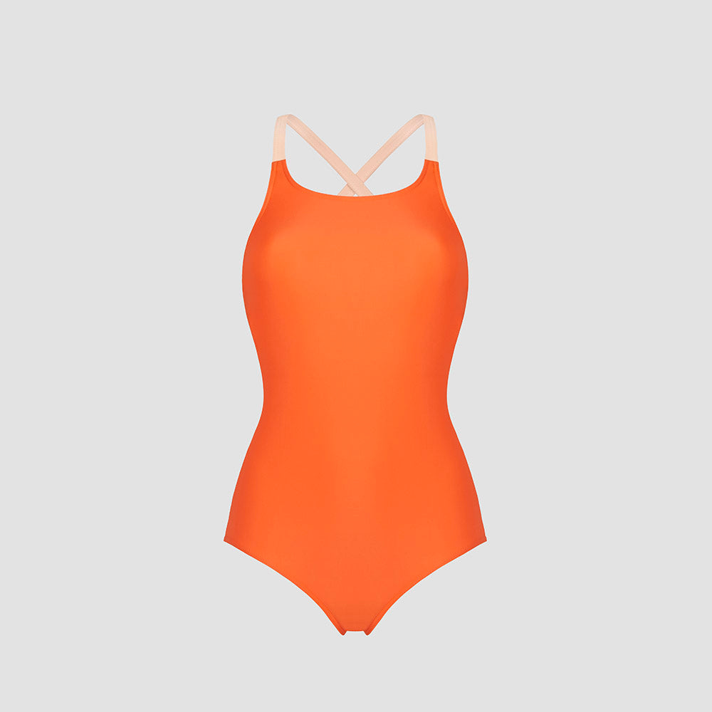 Jednodílné plavky Basic Orange *Eco