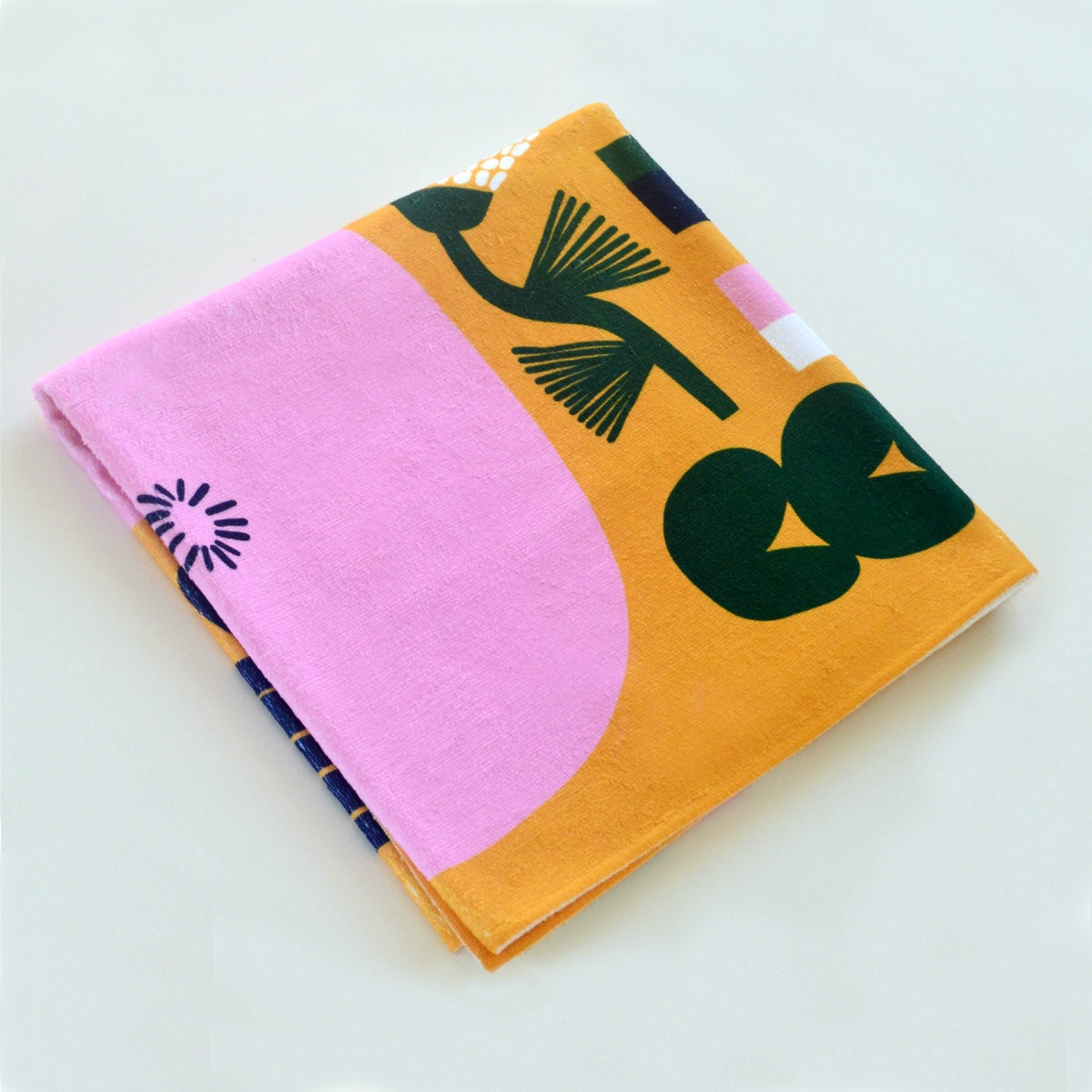 Towel Flora Yellow